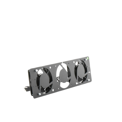 Kit de 2 Ventiladores 110 Vca (12 x 12 cm) con Clavija para Gabinete de Piso