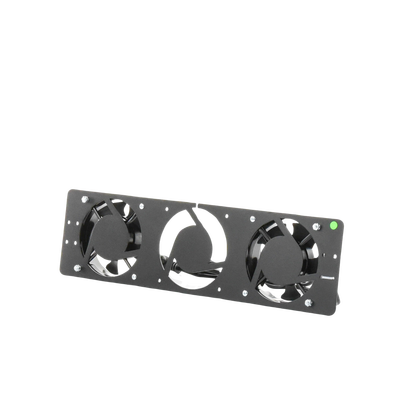 Kit de 2 Ventiladores 110 Vca (12 x 12 cm) con Clavija para Gabinete de Piso