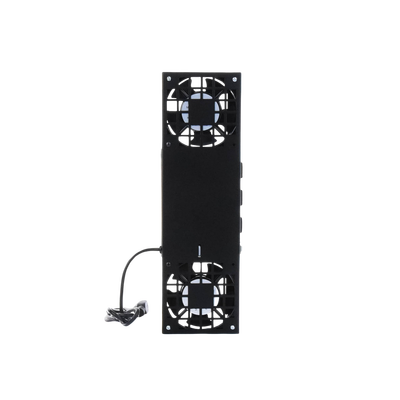 Kit de 2 Ventiladores (12 x 12 cm) con 3 Tomas de Corriente 110 Vca/50 Hz con Clavija