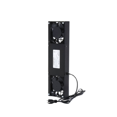 Kit de 2 Ventiladores (12 x 12 cm) con 3 Tomas de Corriente 110 Vca/50 Hz con Clavija