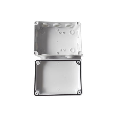 Caja de Conexiones Impermeable IP65, 10 Entradas, Dimensiones 150 x 110 x 70 mm, para Instalaciones Industriales, Comerciales y Residenciales, Incluye Tornillería para su Instalación