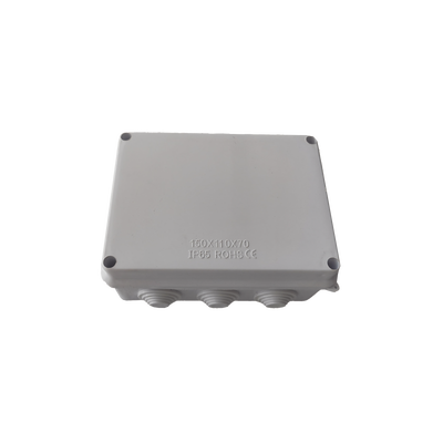 Caja de Conexiones Impermeable IP65, 10 Entradas, Dimensiones 150 x 110 x 70 mm, para Instalaciones Industriales, Comerciales y Residenciales, Incluye Tornillería para su Instalación