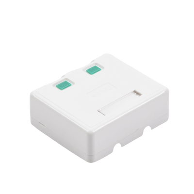 Caja de pared con 2 puertos Keystone, no incluye Jacks