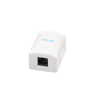 Caja de pared con 1 puerto, incluye 1 jack UTP Cat6A