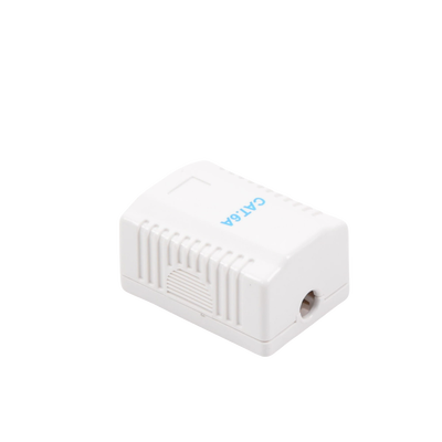 Caja de pared con 1 puerto, incluye 1 jack UTP Cat6A