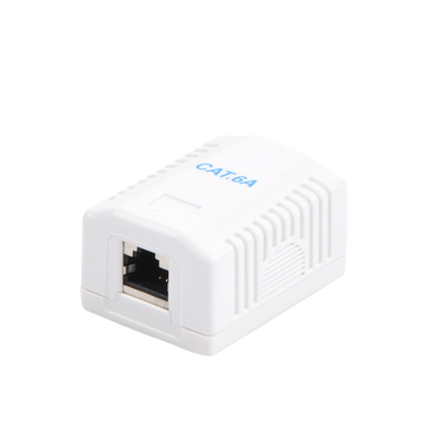 Caja de pared con 1 puerto, incluye 1 jack STP Cat6A