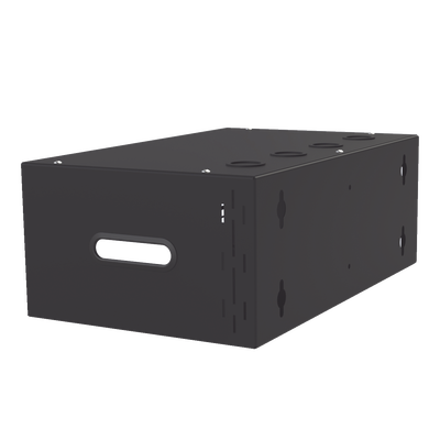 Gabinete para Montaje en Pared liviano, 4 Unidades de rack, Profundidad máxima de trabajo 250 mm, Se envía el Gabinete Armado.