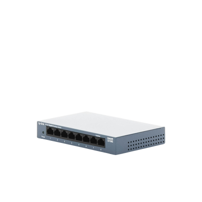 Switch de escritorio Gigabit de 8 puertos 10/100/1000Mbps, carcasa metálica