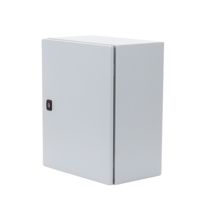 Gabinete de Uso Exterior NEMA 4/12; IP66; IK10, 500 x 400 x 260 mm, De Acero, Color Gris Claro
