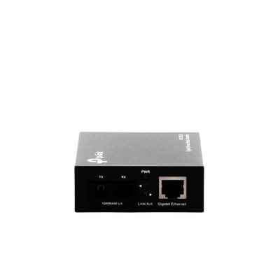 Convertidor Fibra Óptica Monomodo / 1 Puerto RJ45 10/100/1000 Mbps / Puerto Fibra Óptica SC 1000 Mbps / Hasta 20 Km / Plug and Play