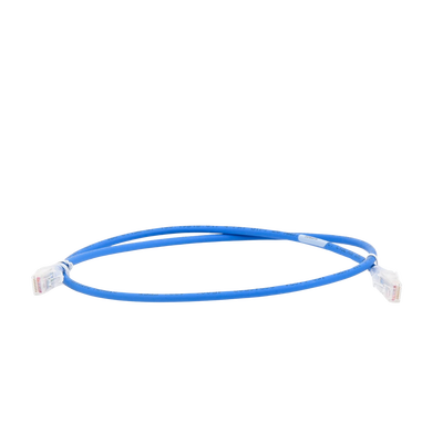 Patch Cord MC6 Modular Cat6 UTP, CM/LS0H, 3ft, Color Azul, Versión Bulk (Sin Empaque Individual)