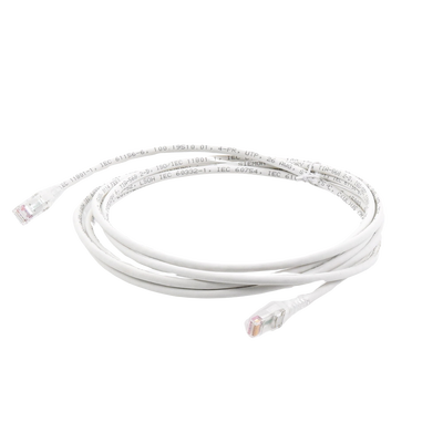 Patch Cord MC6 Modular Cat6 UTP, CM/LS0H, 10ft, Color Blanco, Versión Bulk (Sin Empaque Individual)