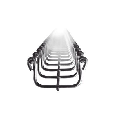 Charola Tipo Malla 33/50 mm, Acabado Electro Zinc, Hasta 26 Cables Cat6, Tramo de 3 Metros