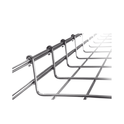 Charola Tipo Malla 66/600 mm, Acabado Electro Zinc, Hasta 630 Cables Cat6, Tramo de 3 Metros