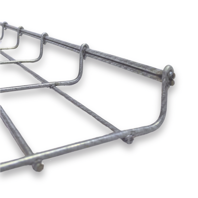 Charola Bimetálica Tipo Malla 33/200 mm, Ideal Para Utilizarse al Exterior o Zonas Húmedas, Hasta 105 Cables Cat6, Tramo de 3 Metros