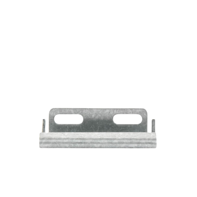 Placa salida a tubo automática para peralte de 66mm y 116mm, con acabado Electro Zinc