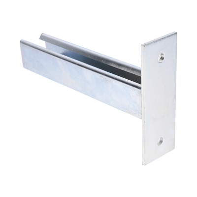 Ménsula Unicanal, 200mm, con acabado Electro Zinc