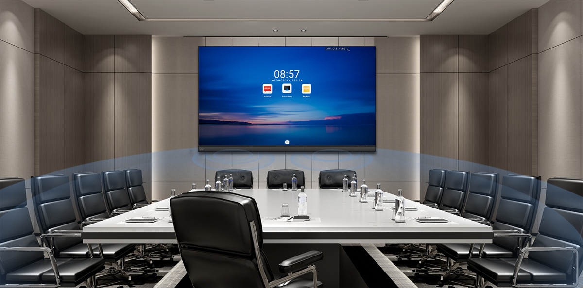 MAXHUB LX120V07 Pantalla LED 120" All-in-One | Video Wall Comercial Full HD Integrado. Diseño Ultra Delgado, Audio de Studio y Screen Sharing Inalámbrico. Solución Visual Profesional de Gran Formato para Salas de Juntas, Conferencias y Auditorios
