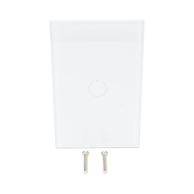 (ZWAVE) Interruptor On/Off panel táctil touch inalámbrico Zwave Plus 1 boton. No requiere cable neutro, Compatible con Hubitat HC8, Álula  M2M, otros