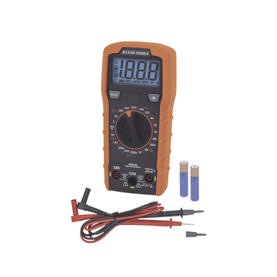 Multímetro Digital con Selección Manual Rango 600V CAT III con Protección de Alerta LED del Cable de Prueba