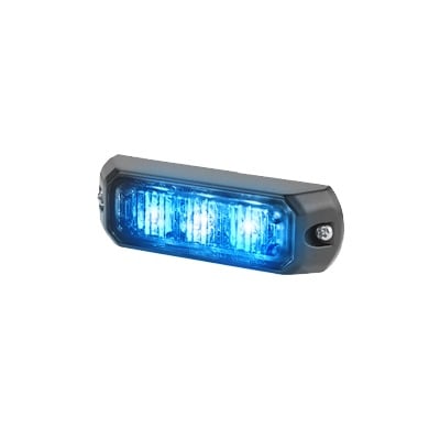 Luz auxiliar de 3 LEDs, 12 Vcc, 0.7 A, color azul