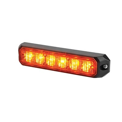 Luz auxiliar de 6 LEDs, 12 Vcc, 1 A, color ámbar