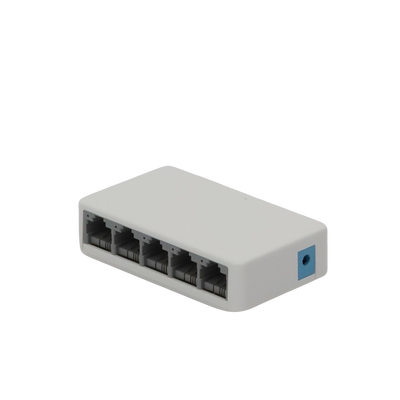 Switch NO Administrable / Para escritorio /  5 puertos 10/100 Mbps / Diseño Compacto / Plug and Play