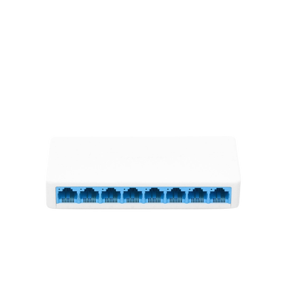 Switch NO Administrable / Para escritorio / 8 puertos 10/100 Mbps / Diseño Compacto / Plug and Play