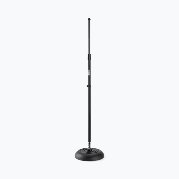ON STAGE MS7201QTR Pedestal de micrófono de base redonda de un cuarto de vuelta, Ajustes de altura de 34 a 60" (86.36 a 162.4 cm)