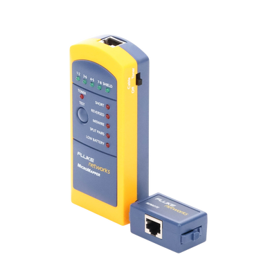 Probador de Mapa de Cableado MicroMapper™, para Verificar Rápida y Fácilmente la Integridad del Cableado de Par trenzado de Ethernet
