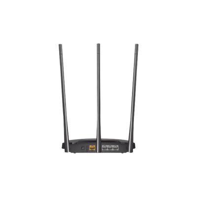 Router N de alta potencia 300 Mbps / 1 Puerto WAN 10/100 / 3 Puertos LAN 10/100 / Chip PA (potencia transmisión 2x) / 3 Antenas de 7 dBi