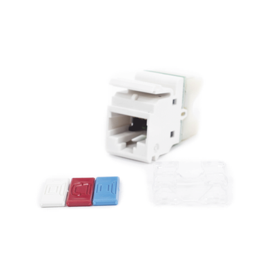 JACK MAX UTP CAT5E RJ45 PLANO BLANCO D/IMPACTO T568A/B