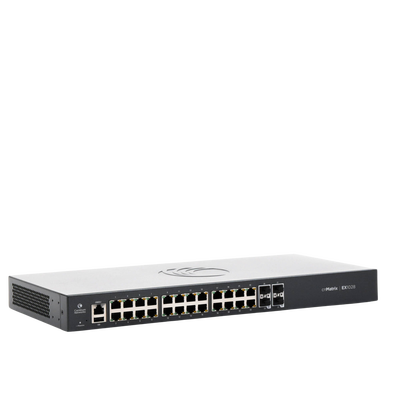Switch cnMatrix EX1028  de 24 puertos Gigabit Ethernet y 4 SFP, Capa 2,  gestión en la nube