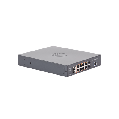 Switch cnMatrix EX2010-P capa 3 de 10 puertos(8 PoE Gigabit 802.3af/at, 2 SFP, 1 consola, 1 MNGMT, 1 USB)  administración desde la Nube (MX-EX2010PXA-U)