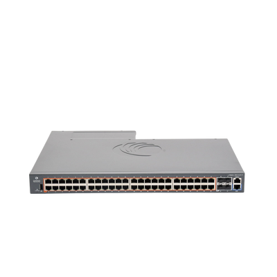 Switch PoE inteligente / cnMatrix EX2052R-P / PoE+ / 48 puertos x 1 Gps / 4 SFP+, fuente de alimentación extraíble