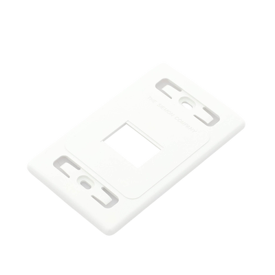 Placa de pared modular MAX, de 2 salidas, color blanco, version bulk (Sin Empaque Individual)