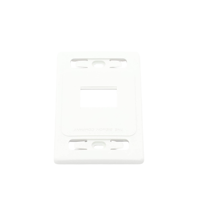 Placa de pared modular MAX, de 2 salidas, color blanco, version bulk (Sin Empaque Individual)