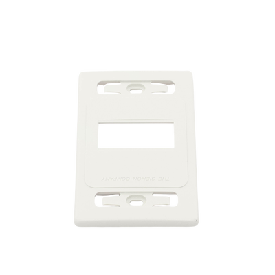 Placa de pared modular MAX, de 3 salidas, color blanco, version bulk (Sin Empaque Individual)