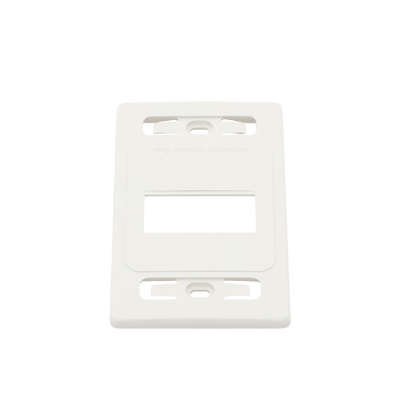 Placa de pared modular MAX, de 3 salidas, color blanco, version bulk (Sin Empaque Individual)