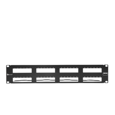 PATCH PANEL MAX VACIO ID VERTICAL UTP 48 PTOS PLANO 2U NEGRO