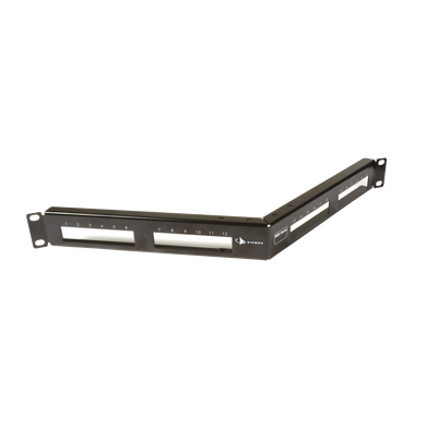 Patch Panel MAX de 24 Puertos, Modular (Vacío), Angulado, 1UR