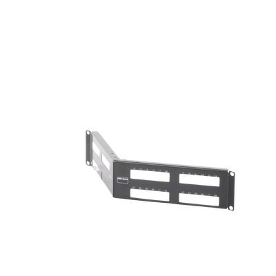 Patch Panel MAX Modular (vacío), de 48 Puertos, Angulado, 2UR