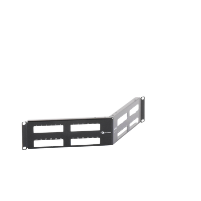Patch Panel MAX Modular (vacío), de 48 Puertos, Angulado, 2UR