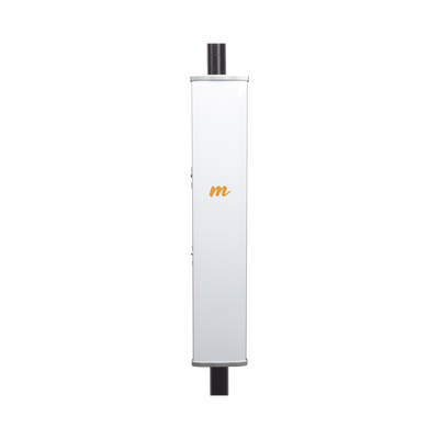 Antena Sectorial MIMO 4X4 de 45 º,  4.9 - 6.4 GHz, IP55, Ganancia de 22 dBi, 4 Conectores N-hembra, Montaje y Jumper tipo N incluido.