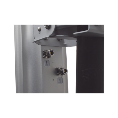 Antena Sectorial MIMO 4X4 de 45 º,  4.9 - 6.4 GHz, IP55, Ganancia de 22 dBi, 4 Conectores N-hembra, Montaje y Jumper tipo N incluido.