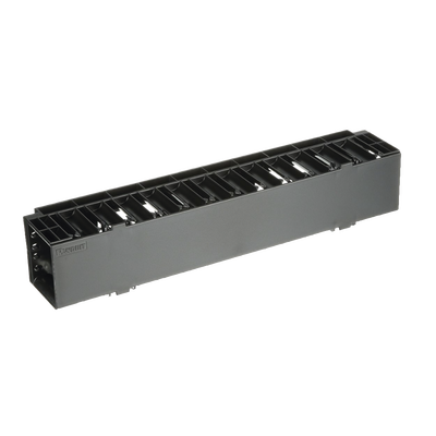 Organizador de Cables Horizontal NetManager, Sencillo (Solo Frontal), Para Rack de 19in, 2UR