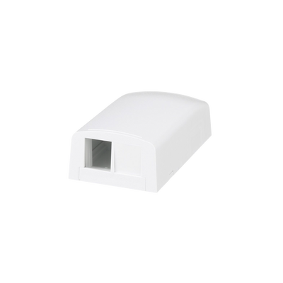 Caja de Montaje en Superficie, Para 2 Módulos Keystone, Color Blanco