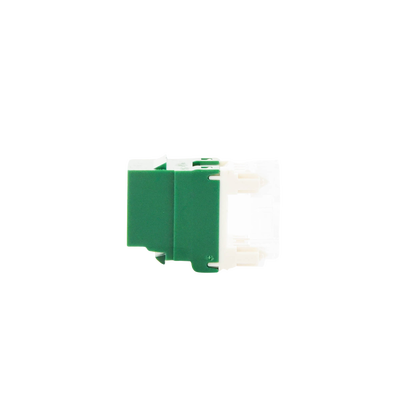 Conector Jack Estilo 110 (de Impacto), Tipo Keystone, Categoría 6, de 8 posiciones y 8 cables, Color Verde