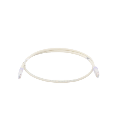 Cable de parcheo UTP Categoría 6, con plug modular en cada extremo - 1 m. - Blanco mate