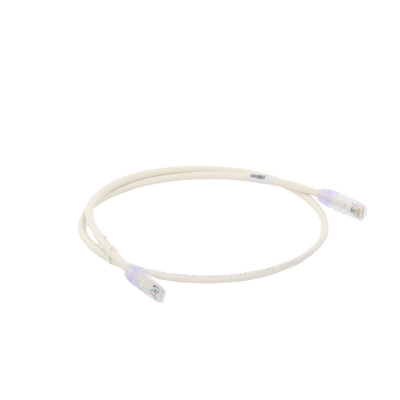 Cable de parcheo UTP Categoría 6, con plug modular en cada extremo - 1 m. - Blanco mate